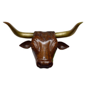 Rosewood Cow Sculpture