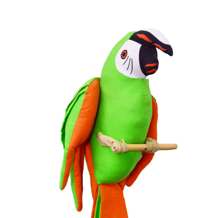 blue macaw stuffed toy