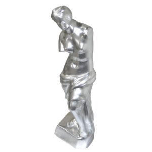 Silvery Ceramic Statue