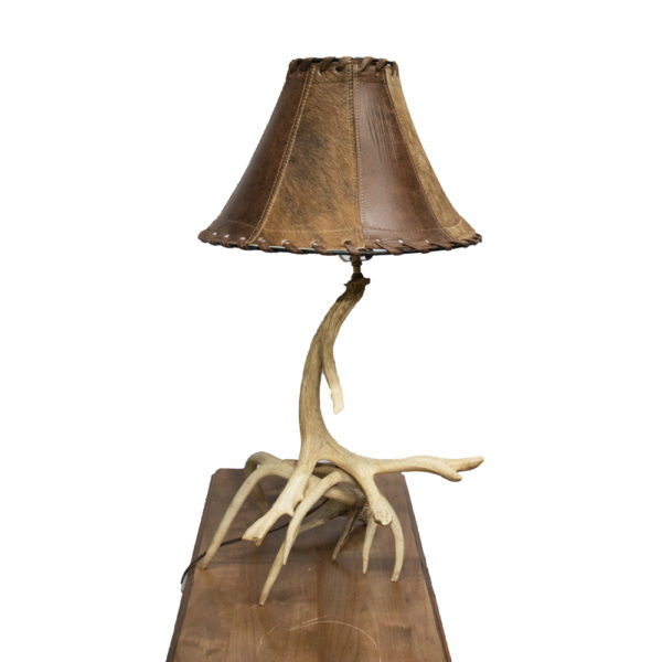 Whitetail Deer Antler Table lamp with Shade