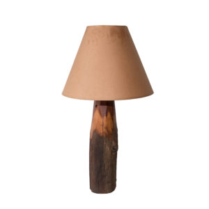 Table Lamp with Log Base