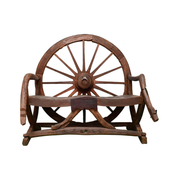 Wagon Wheel Bench