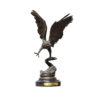Bronze Eagle Sculpture by Moigniez