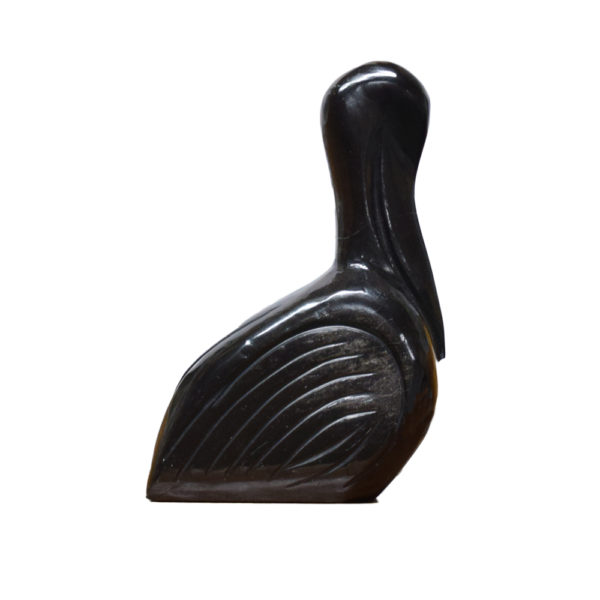 Pelican Black Onyx Carving