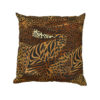 Leopard Pattern Print Leather Pillow