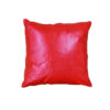 Red Satin Leather Pillow