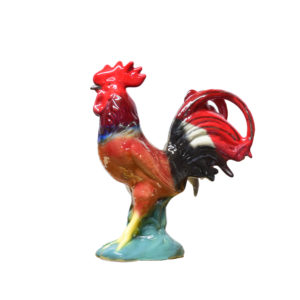 Rooster Sculpture Ceramic