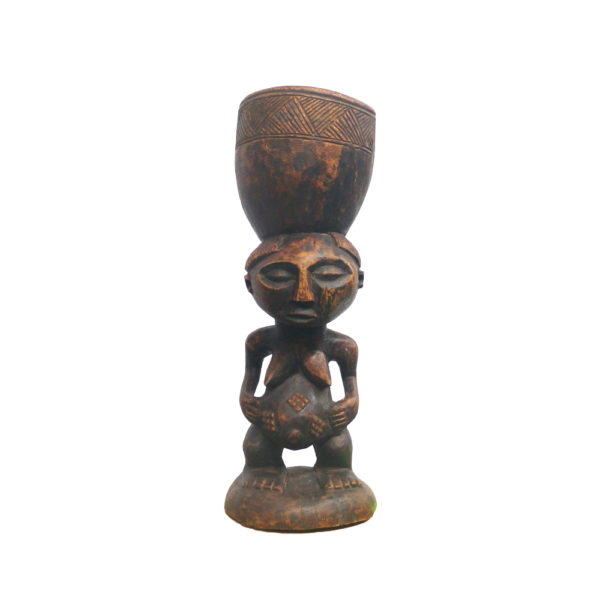 African Carving with Bowl