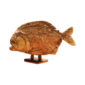 Piranha on Wooden Stand
